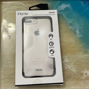 New IPhone Clear lined with Black Phone Case